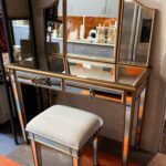 Mirrored Vanity Set with Bench