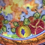 SKYROS Hand-Painted Pomegranate Plate