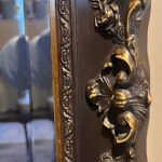 Full Length Mirror with Gilded Edging & and matching finish on Two Tiered  Side Table
