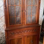 Jacobean Styled China Cabinet c.1930’s Mahogany