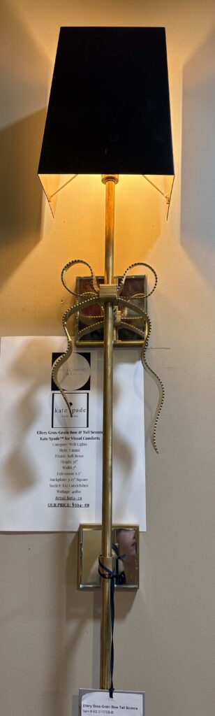 Kate Spade™ Ellery Gros-Grain Bow & Tail Wall Sconce