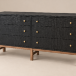 Contemporary Dresser & 2 Matching Nightstands-Purchased from Purpose Interior Design Dakota Dunes, SD in 2024.
